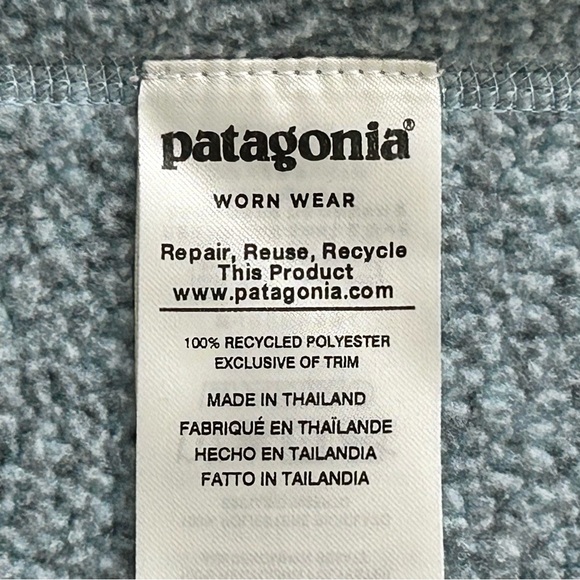 Patagonia Women's Better Sweater 1/4-Zip Fleece Fleck Blue size XS - Picture 10 of 11